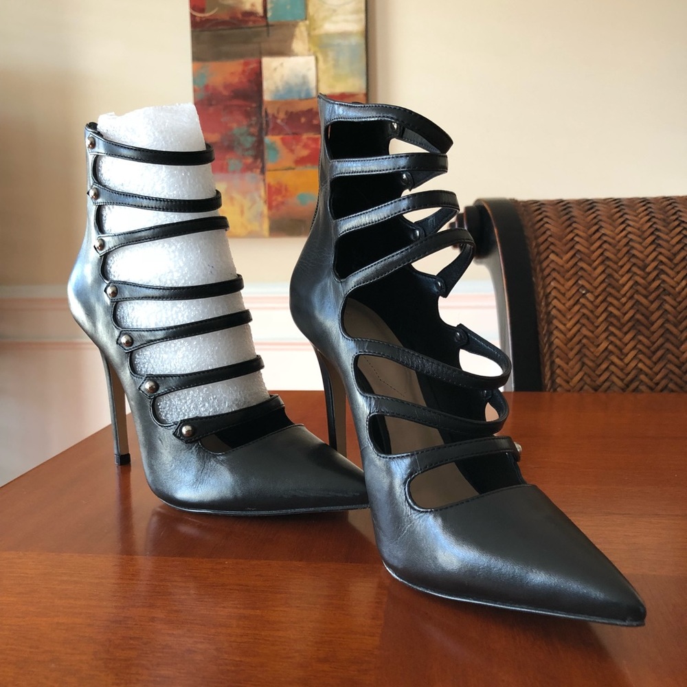 Black goth heels